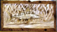 Camo Snook - On Canas Hand Signed & Framed