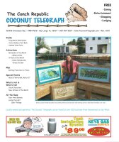 Donated to Charles Buckles Benefit - Frames By Teresa Crocker & Art By Pasta Pantaleo - Article Printed on The Conch Republic COCONUT TELEGRAGH