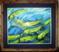 Fresh Mahi - Giclee Print Hand Signed B y Pasta Pantaleo & Framed