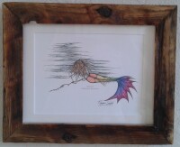 Mermaid Astraea - Chartworks By Marjorie Smith - Framed